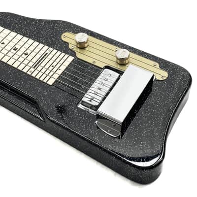 Gretsch G5715 Electromatic Lap Steel, Black Sparkle, G2165 Lap Steel Gig Bag, Ernie Ball VP Jr Pedal image 5