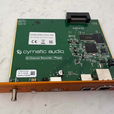 Cymatic Audio uTrack-X32 32-Track Recorder/Player/Interface Option Board 2010s - Orange image 2