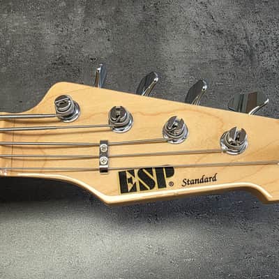 ESP Surveyor 5 Bass Natural Ash EMG Five String Pro Artist Studio Bass 2010 OHSC MIJ Japan Precision-Jazz Body image 4