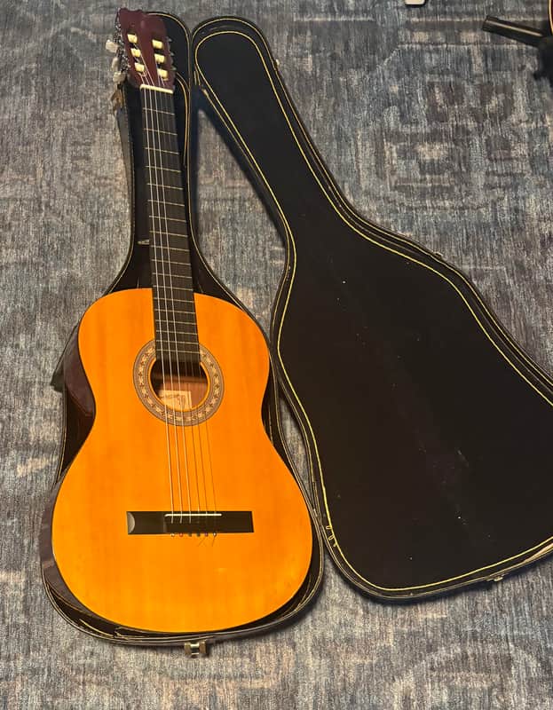 Dixon DC-10 Classical Guitar – Made in Korea – Vintage Nylon String w/ Hard Case image 1