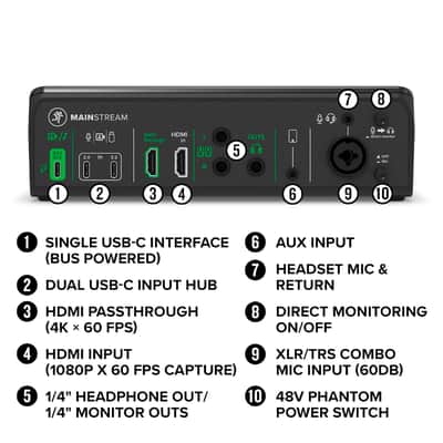 Mackie MainStream Live Streaming and Video Capture Interface image 7