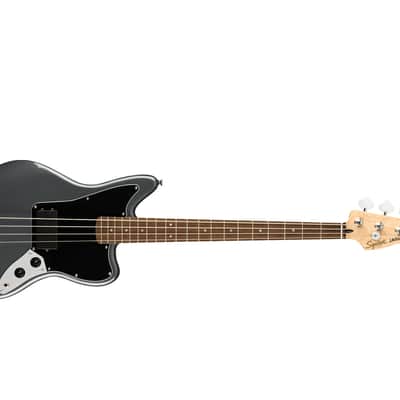 Fender Squier Affinity Series Jaguar Bass in Charcoal Frost Metallic image 4