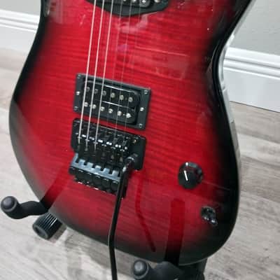 Warmoth Custom Built Chambered Red Flame Maple with Black Burst Electric Guitar Listed at HALF PRICE ! image 3