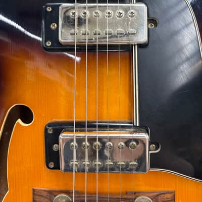 Ventura V1300 Archtop Electric Guitar 1960s Sunburst Japan No Case image 7