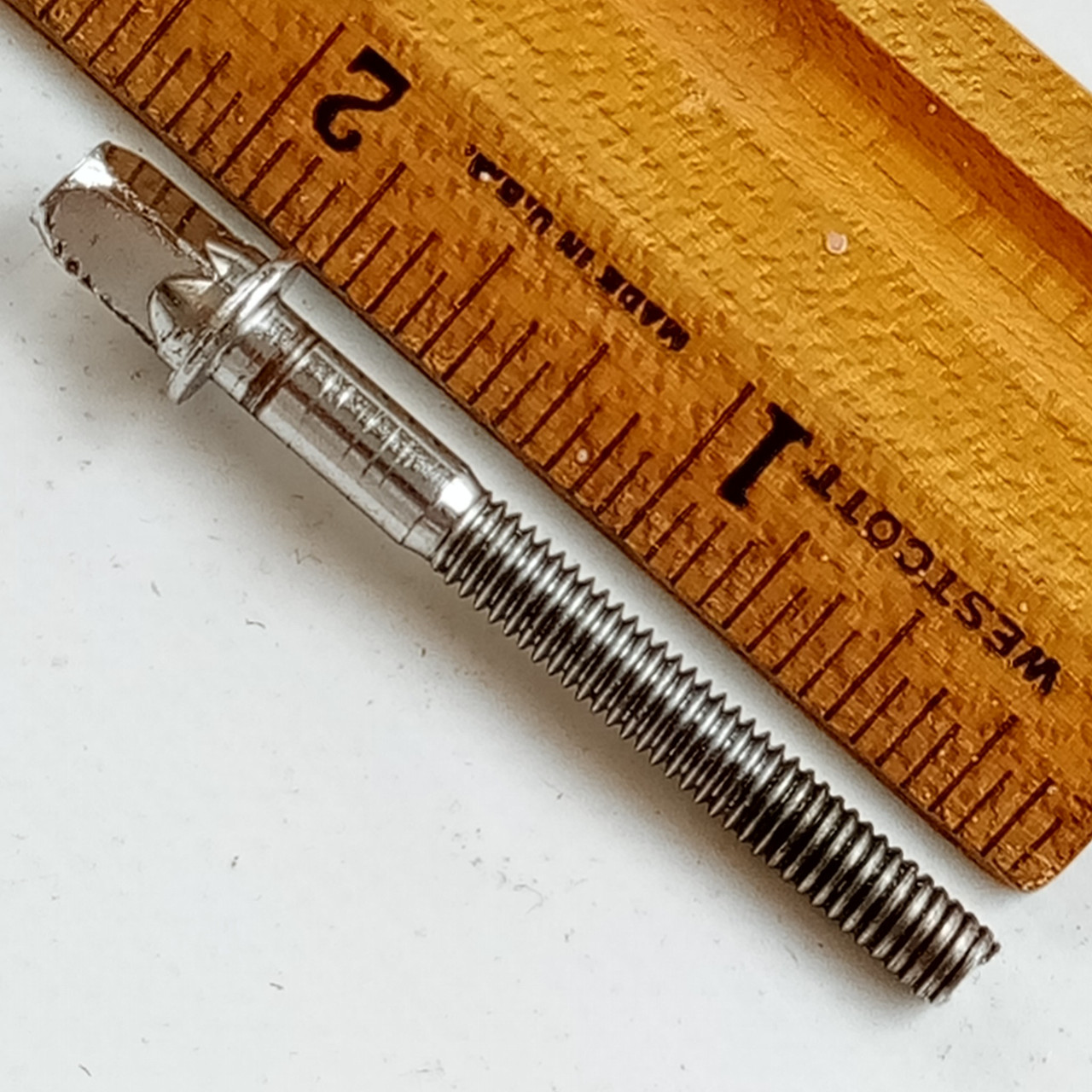 MIJ 1+ 1.75"Chrome 5mm-0.9 T-Rod Snare/Tom Drum Tension Japan Vintage60s Hoshino — main photograph