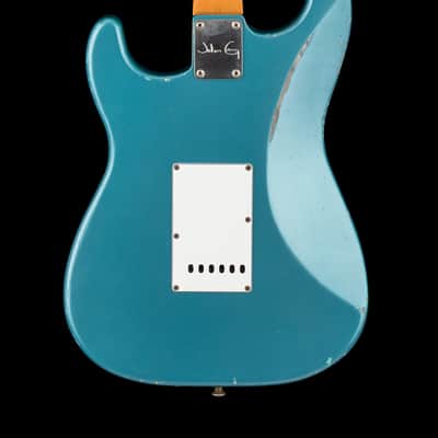 John Cruz Custom Guitars Crossville ST - Time Capsule Gulfstream Blue Metallic #60522 image 2