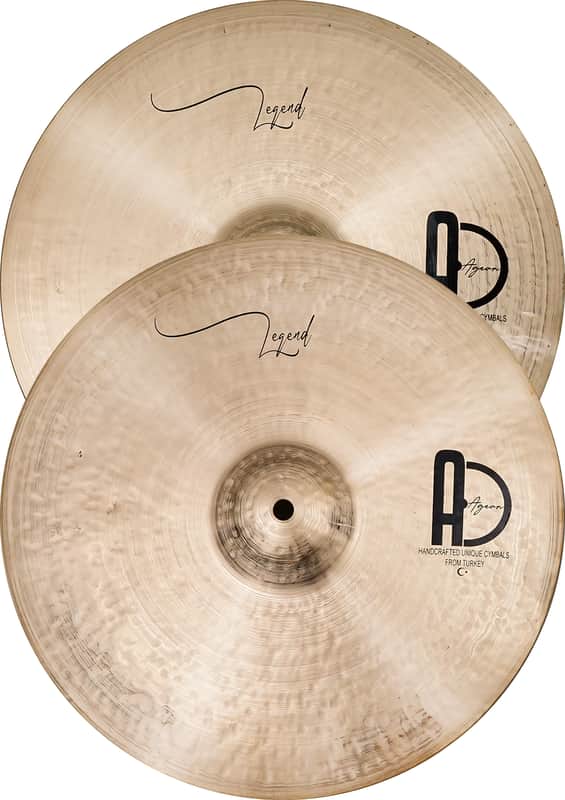 Agean Cymbals 13" Legend Medium Hi-hat image 1