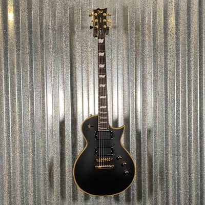 ESP LTD EC-1000 Vintage Black EMG Guitar & Case #0157 Used image 3