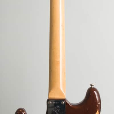 Fender  Mustang Solid Body Electric Bass Guitar (1975), ser. #551821, black tolex hard shell case. image 9