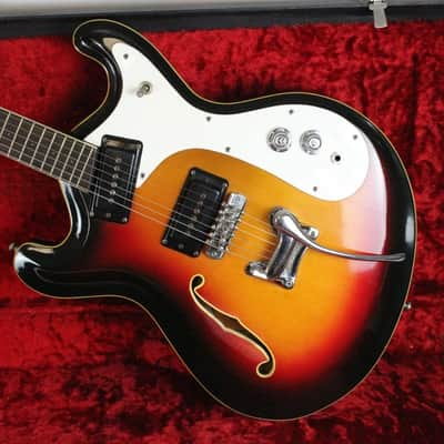 RARE 1966-1967 Vintage Mosrite Combo Sunburst Rosewood Fingerboard USA 1960s Original Bakersfield Era Semie Moseley period image 2