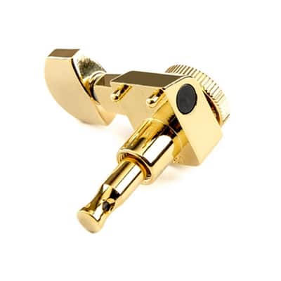 Fender Set of 6 Locking Tuners in Gold for Stratocaster & Telecaster with "F" Logo image 3
