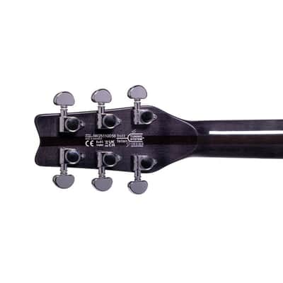 Washburn H10TB Hawk 6-String Electric Guitar Trans Black image 5
