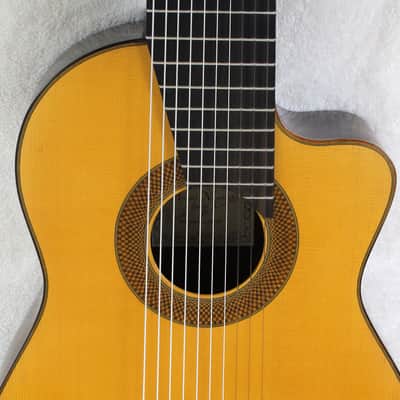 RARE 1989 Michael Menkevich Custom 10-String Classical Harp Guitar, Spruce/Brazilian, w/Case image 11