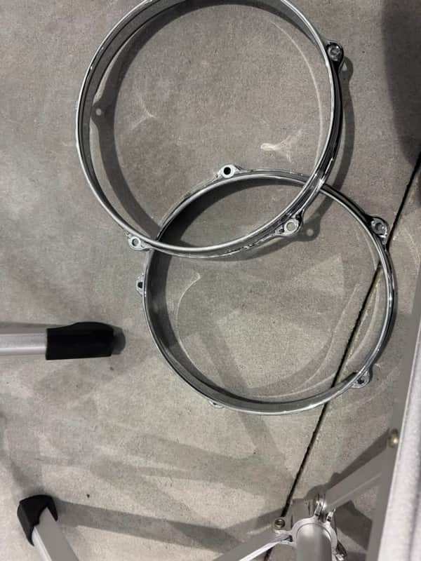 Pearl DC-0805 Mastercast 8" die cast 5-lug tom hoops dc0805 (PAIR) New! image 1
