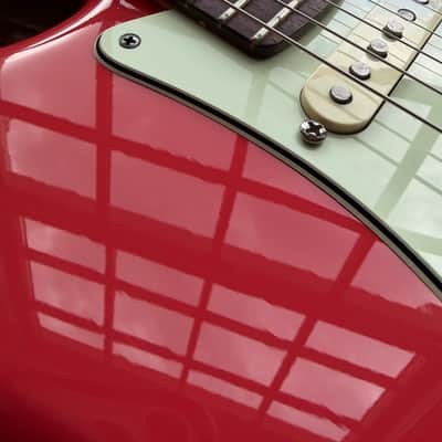 2011 Fender American Deluxe Stratocaster - Fiesta Red image 14