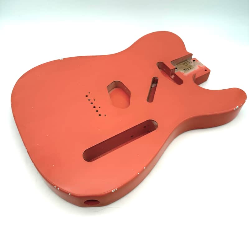 MJT Telecaster Body Alder Relic Nitro Faded Fiesta Light mjt6713 image 1
