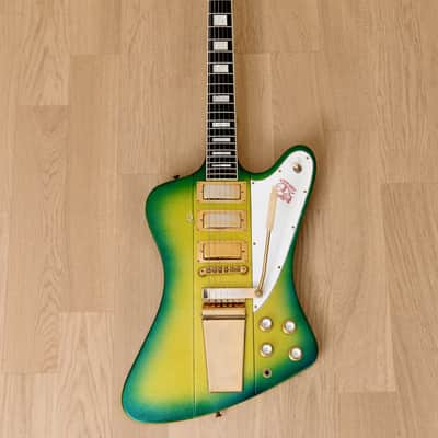 2000 Gibson Custom Shop Firebird VII Green Sparkle Burst w/ Case image 2
