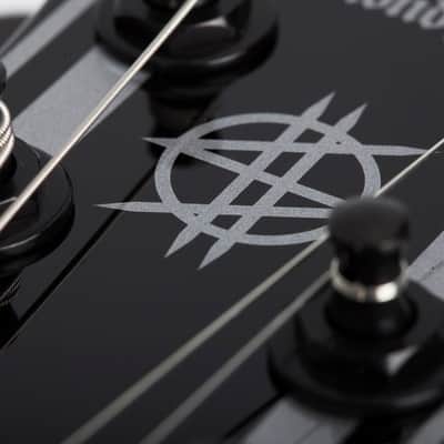 Schecter Synyster Gates Signature Synyster Custom with Schecter Signature Pickups 2016 - 2017 - Black with Silver Pinstripes image 4
