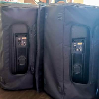 Two RCF NX 45-A 15" Active Speakers with covers image 2