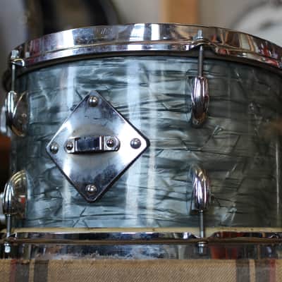 1950's Gretsch Progressive Jazz in Midnight Blue Pearl 14x20 14x14 8x12 image 13