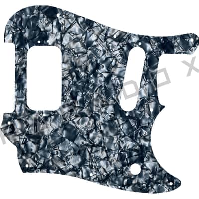 Custom Pickguard For 1999-2006 Made in Mexico Fender Cyclone Deluxe Series H-S - Silver Grey Pearl/Black/White/Black .090" image 1
