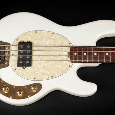 2012 Ernie Ball Music Man PDN Classic StingRay 4 - Gilded White | USA Limited Edition 1 / 200 Bass 4-String Matching Headstock & Neck Gold Hardware Active / Passive | OHSC image 4