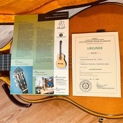Siegfried Eichhorn 1982 amazing handmade German classical guitar - style of Richard Jacob Weissgerber/Francisco Simplicio - check description + video! image 17
