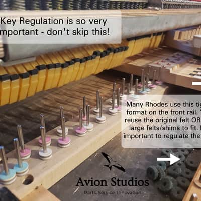 Fender Rhodes Complete Action Parts Kit - 73 Keys image 5