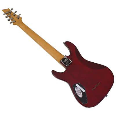 Schecter Omen Extreme-7 guitar in Black Cherry B-Stock 0408 image 6