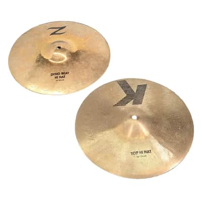 Used Zildjian K/Z Hi Hat Cymbals 13" - Good image 1