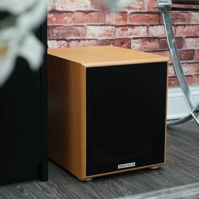 Rockville Rock Shaker 10" Inch Wood 600w Powered Home Theater Subwoofer Sub image 8