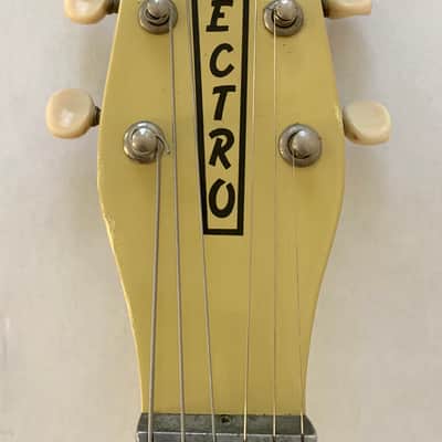 Danelectro ‘59 DC Reissue 1990s Daddy-O Yellow Electric Guitar image 5