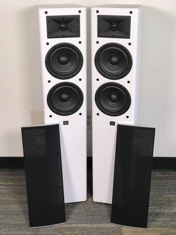 JBL Stage A180 Floor-Standing Speaker White Pair image 1