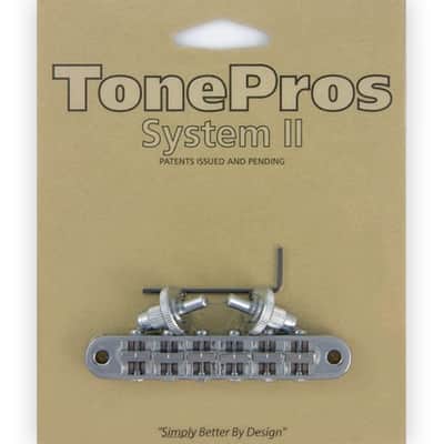 NEW Tone Pros T3BP-C Nashville Tunematic Bridge for Gibson Les Paul - CHROME