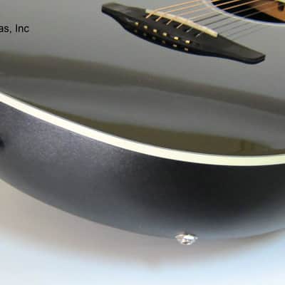 Ovation Celebrity Acoustic/Electric Cutaway Guitar - Black image 4