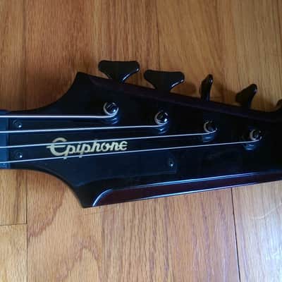 Epiphone Thunderbird Classic IV Pro Tobacco Burst Modified Gibson Pickups Hipshot image 3