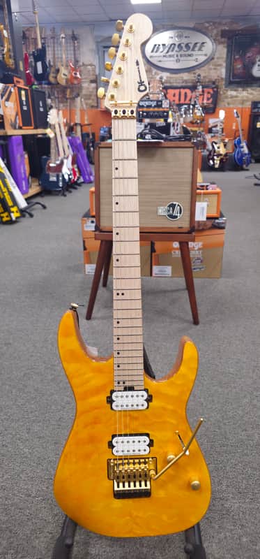 Charvel Pro-Mod DK24 HH FR M Mahogany with Quilt Maple Top | Reverb