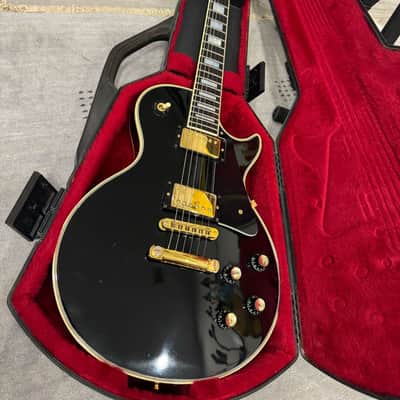 1978 Gibson Les Paul Custom - Cherry Burst painted over in Black by Factory image 1