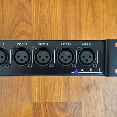 ART P16 Rackmount 16-Channel Balanced XLR Patchbay - Black (Unit A) image 2