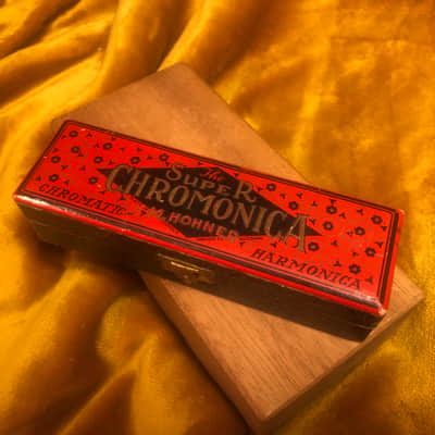 Hohner Chromatic Harmonica  (almost 100yrs old) image 5