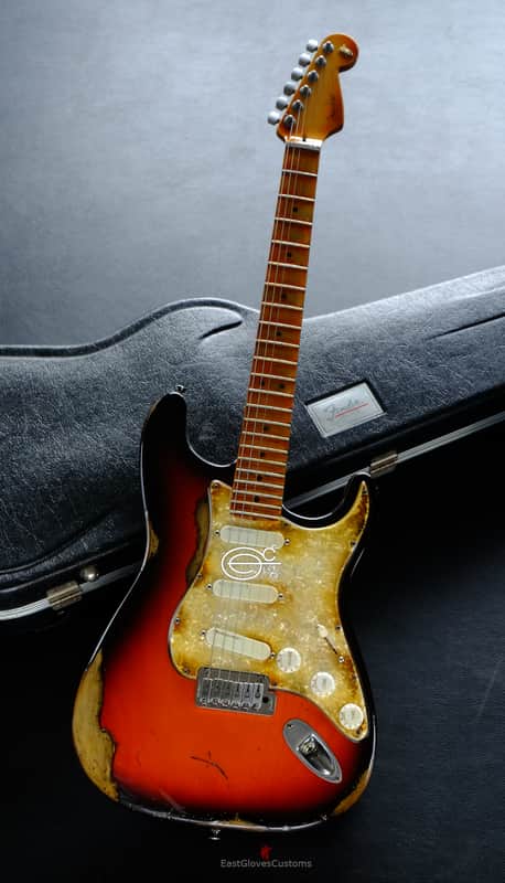 Fender Stratocaster American Plus Sunburst Floyd Rose Bridge Maple Heavy Aged Relic (Rare) image 1