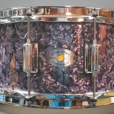 Rogers No.37PDP 6.5"X14" Dyna-Sonic Snare Drum S/N D3670 - Purple Diamond Pearl VIDEO !!! image 7