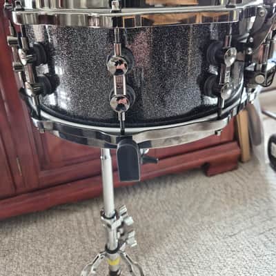 Sonor sq2 6x14"snare Heavy beach wood black sparkle lacquer - Black sparkle image 3
