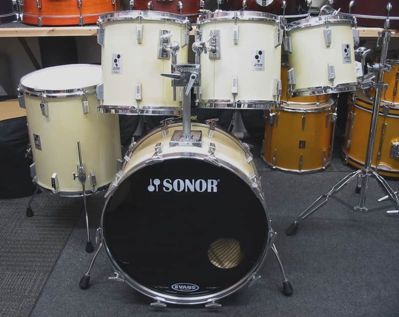 Sonor Phonic Plus 1985 - Gloss white wrap image 1