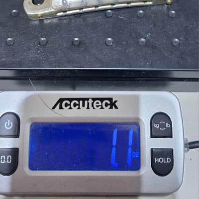 Original 1950s Gibson Les Paul Featherlight Aluminum Wraparound Stop Tail Piece - 1.1 oz - image 8