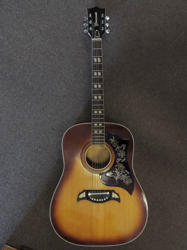 Vintage Ensenada WG 69 Acoustic Guitar Solid Wood Made In Japan