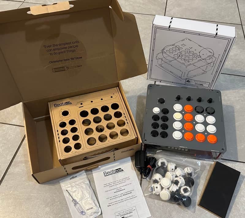 BeatBox DIY MIDI Controller Audio Production Kit Assembled in plexi image 1