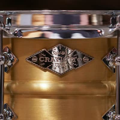Craviotto 5.5x14" Masters Metal Brass Snare Drum - 2013 - #29/40 - NEW OLD STOCK image 2