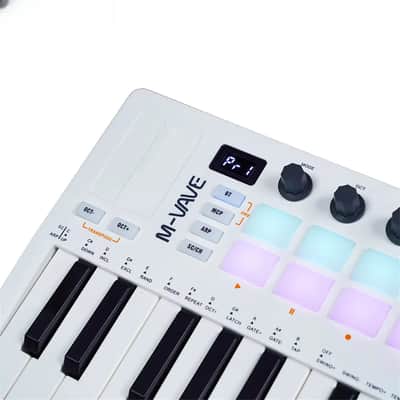 25-Key USB MIDI Controller with 16 RGB Pads & 8 Knobs, Compact Keyboard for DAWs/Beatmaking/Live Performance image 5