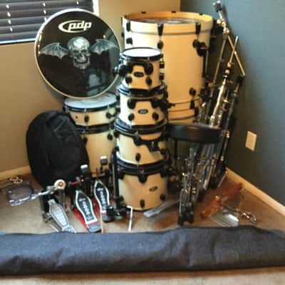 DW PDP 805 AX7 Jimmy "The Rev" Signature Drum Set - White (Rare) image 1